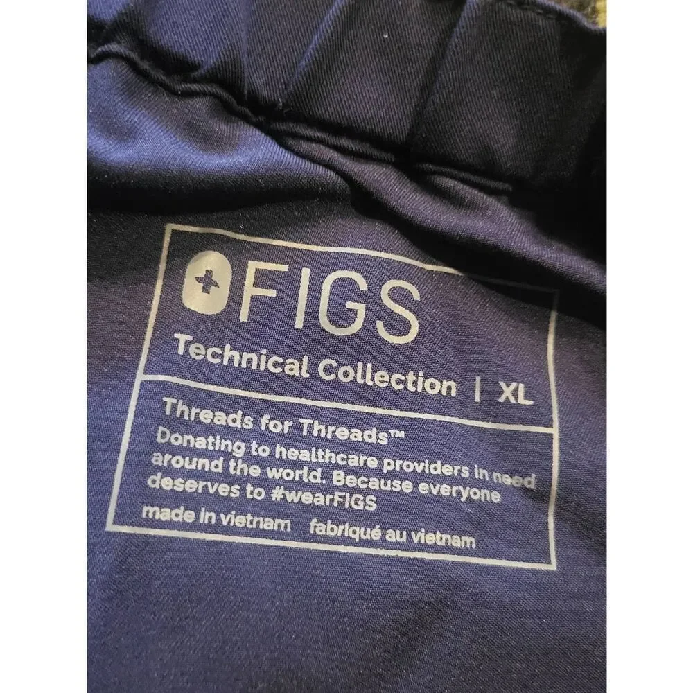 FIGS Scrubs Pants Men's XL Navy Blue Pisco Basic Straight Leg